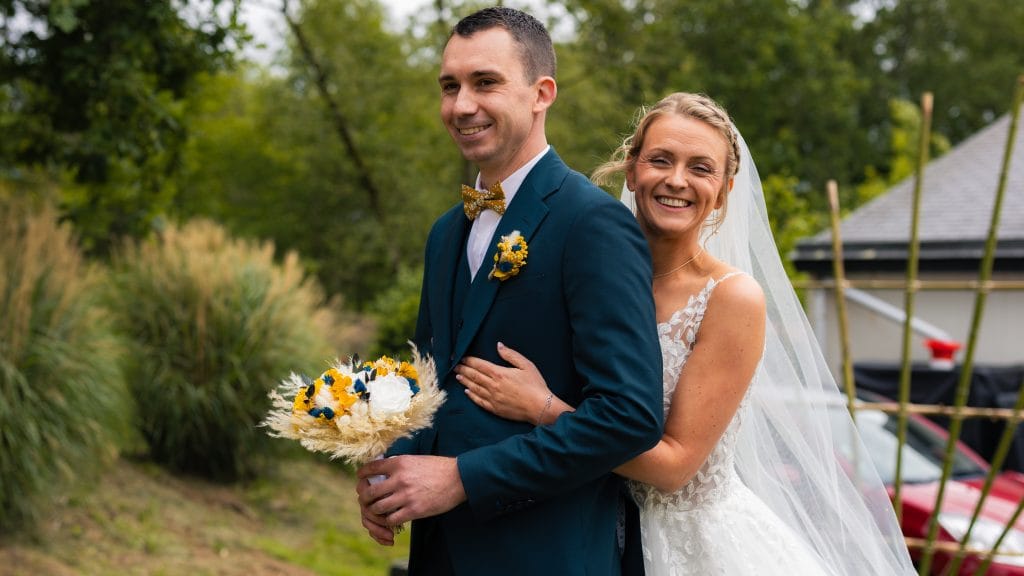 Découverte des mariés (first look) — mariage au Manoir Morgan à Taupont, photo 3