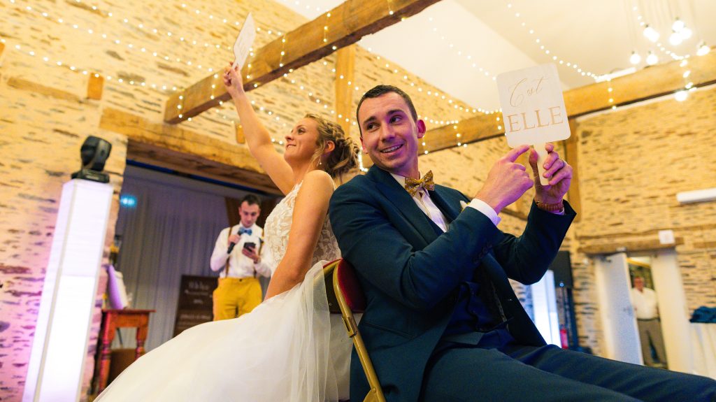 Repas et animations de la soirée — mariage au Manoir Morgan à Taupont, photo 6
